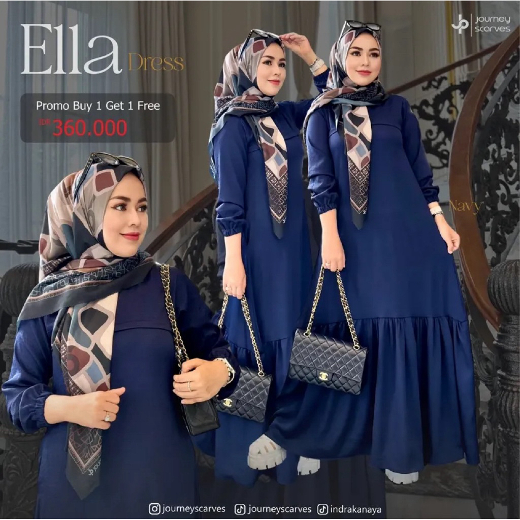 ella dress journey scarves