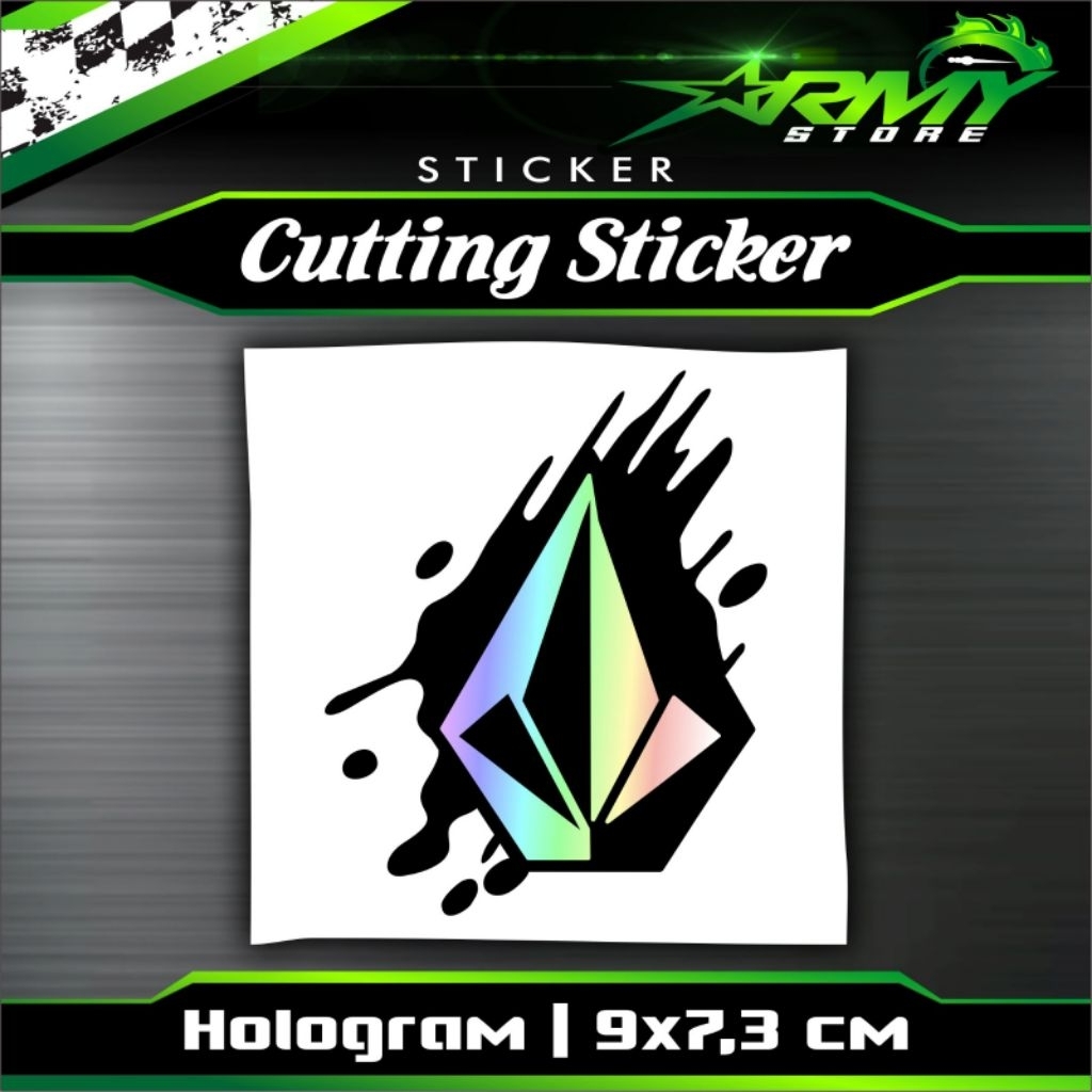 

Stiker Volcome bercak Hologram
