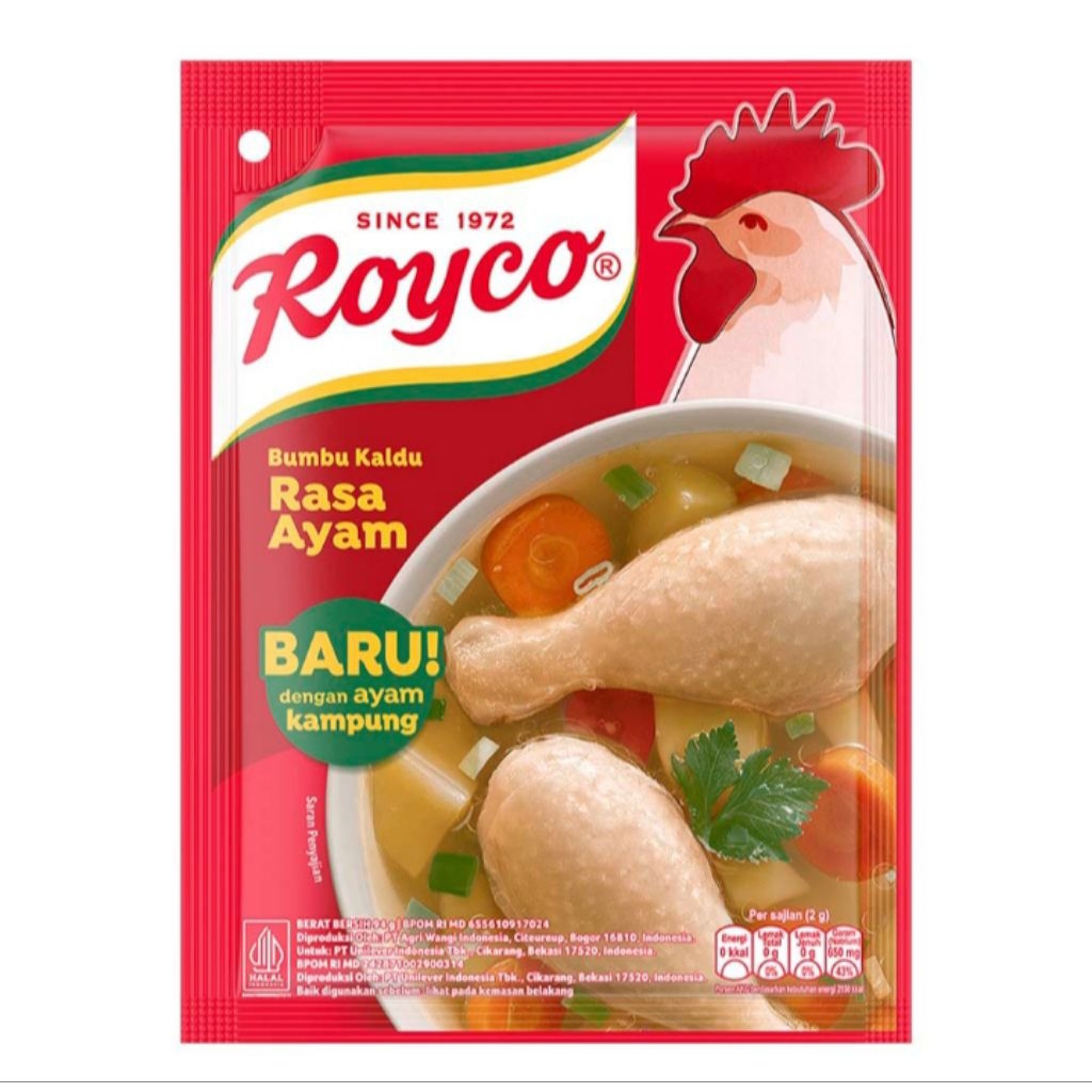 

Royco Bumbu Kaldu Penyedap Rasa Ayam 94 g