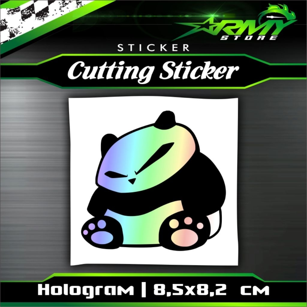 

Stiker panda Keren Hologram