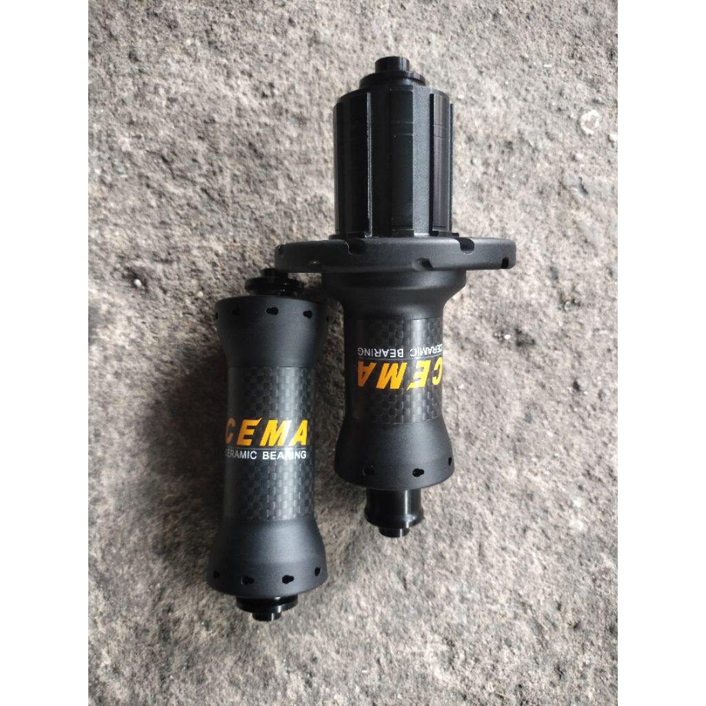 Hub CEMA CERAMIC 20 24 hole rimbrake QR TITANIUM sepeda roadbike gravel minivelo