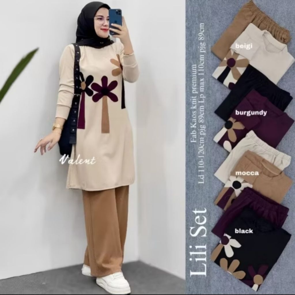 LILI SET TUNIK CELANA PANJANG