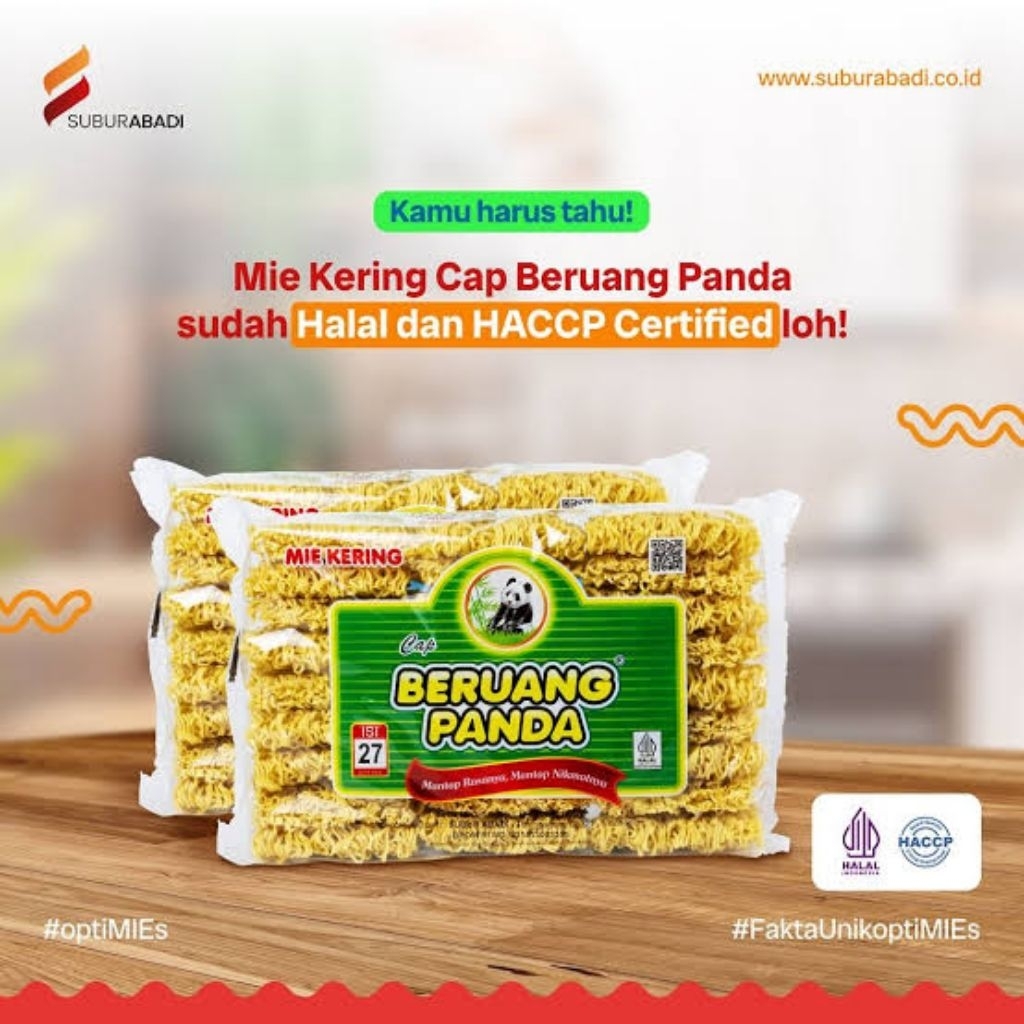

Mie Kering Cap Beruang Panda – Isi 27 & Isi 18