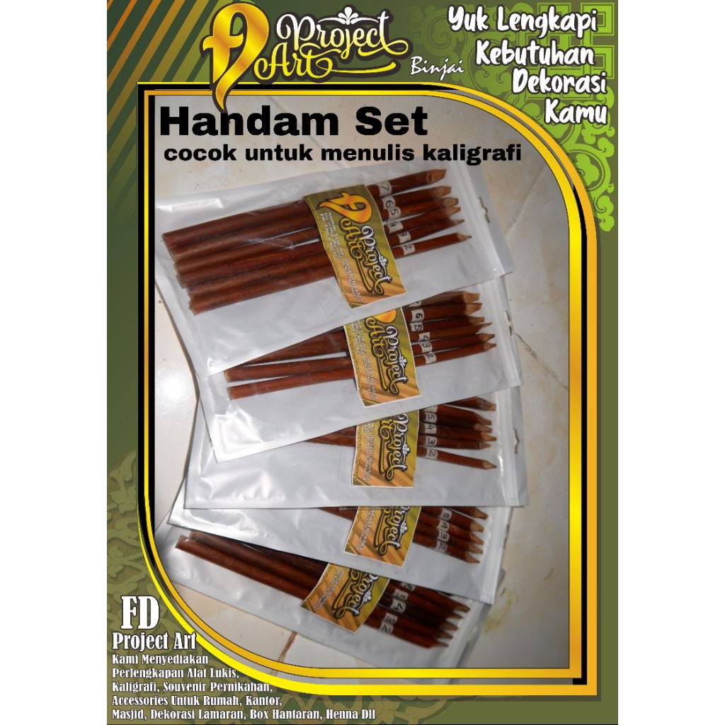 

Handam kaligrafi Set cocok untuk belajar kaligrafi pemula.