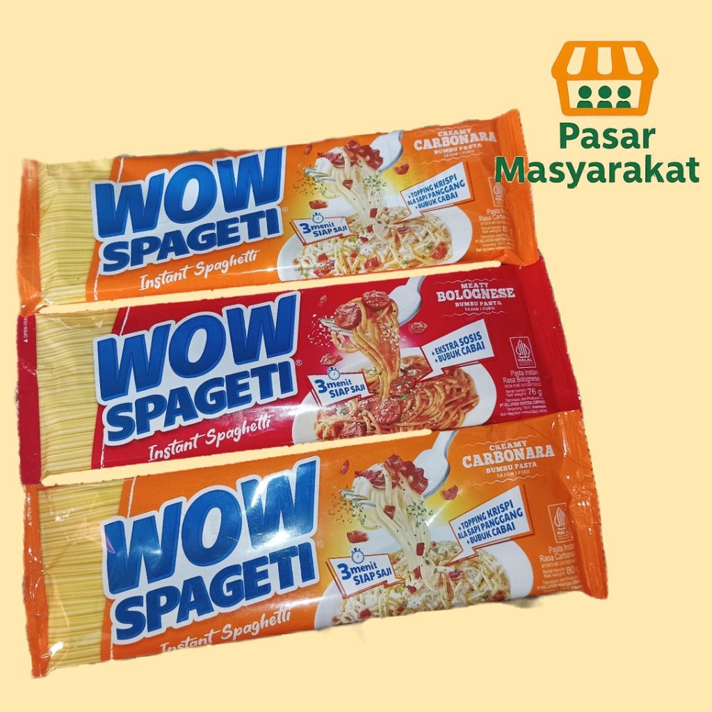 

Wow Spageti Instant Spaghetti Pasar.Masyarakat