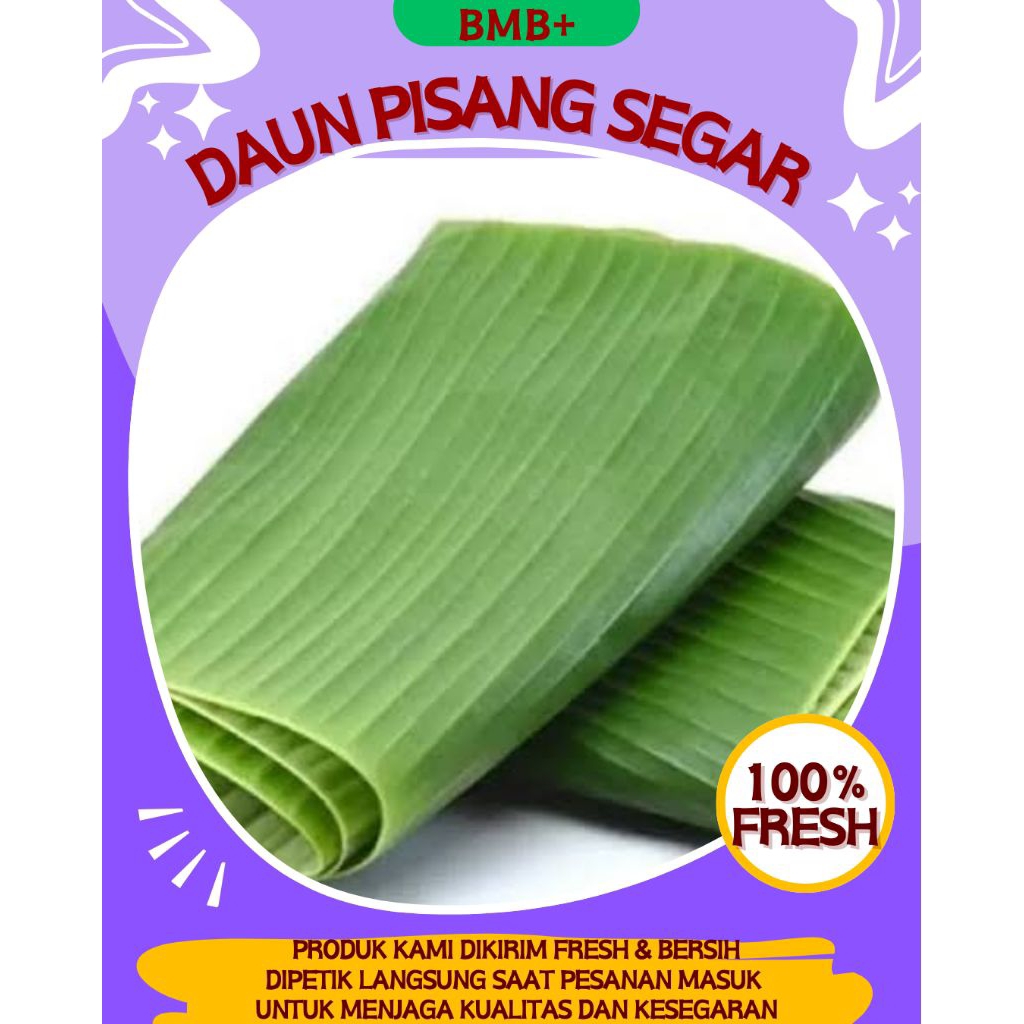

BMB+ Daun Pisang Segar / Daun Pisang Pembungkus