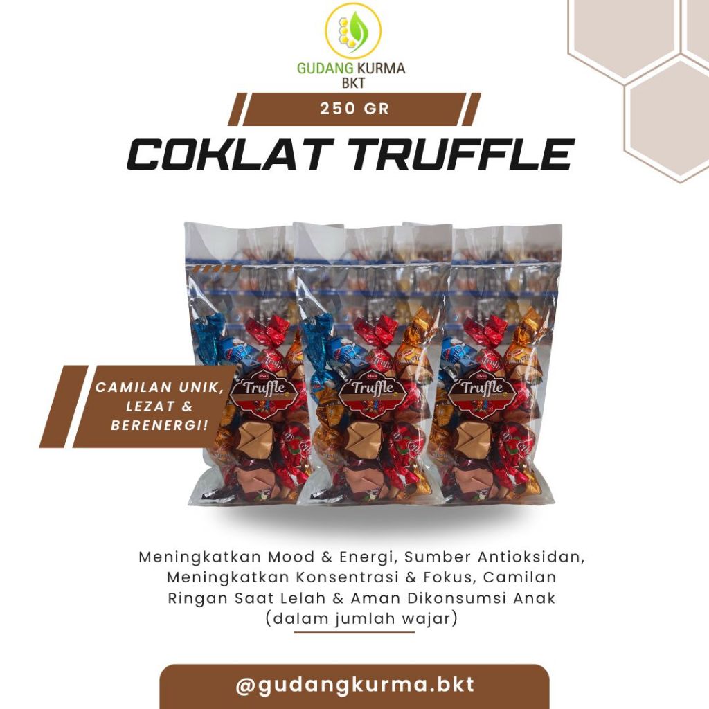 

Coklat Truffle Elvan Turki 250gr | Cokelat Turkey Premium 100% Asli