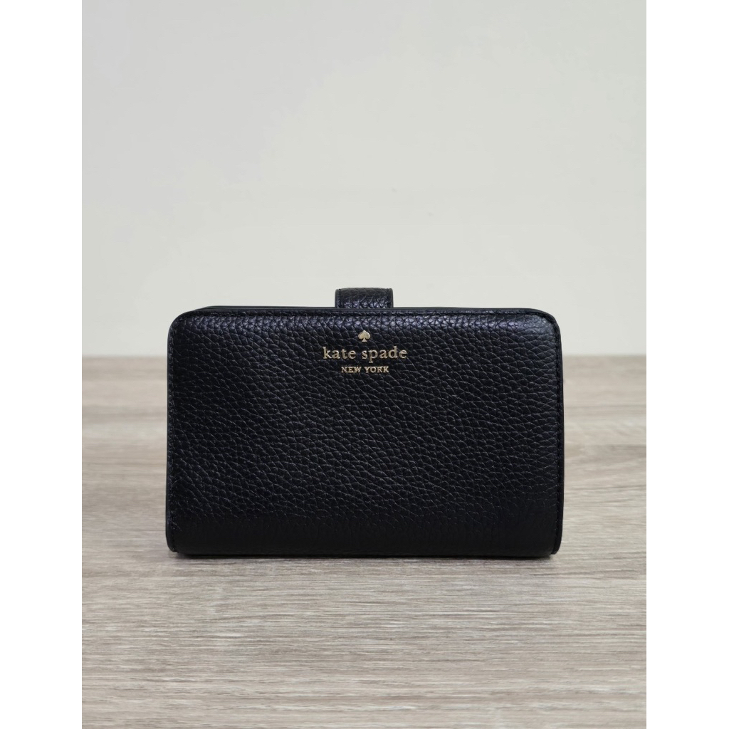 KS LENA MEDIUM COMPACT WALLET BLACK