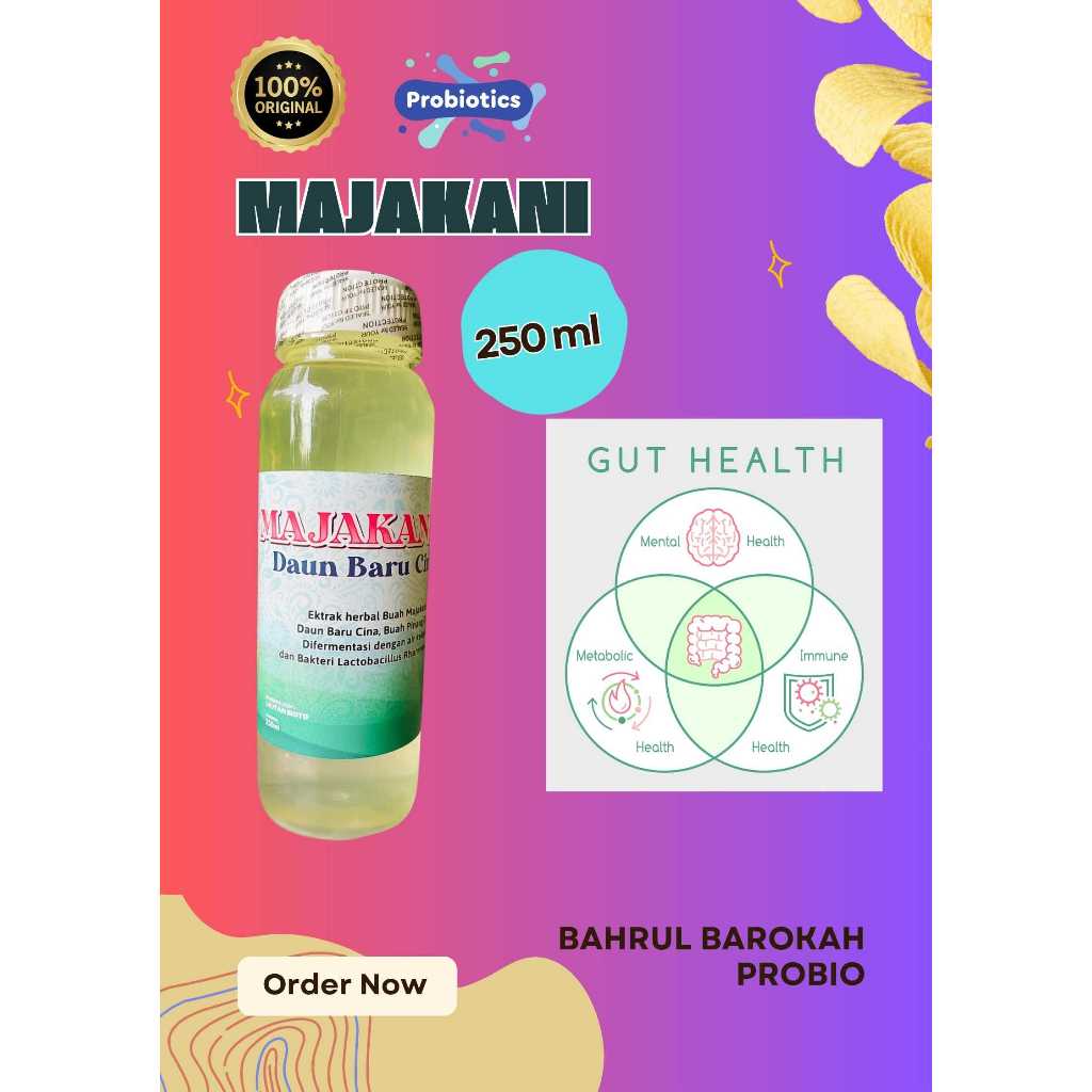 

MAJAKANI DAUN BARU CINA PROBIOTIK 250 ML