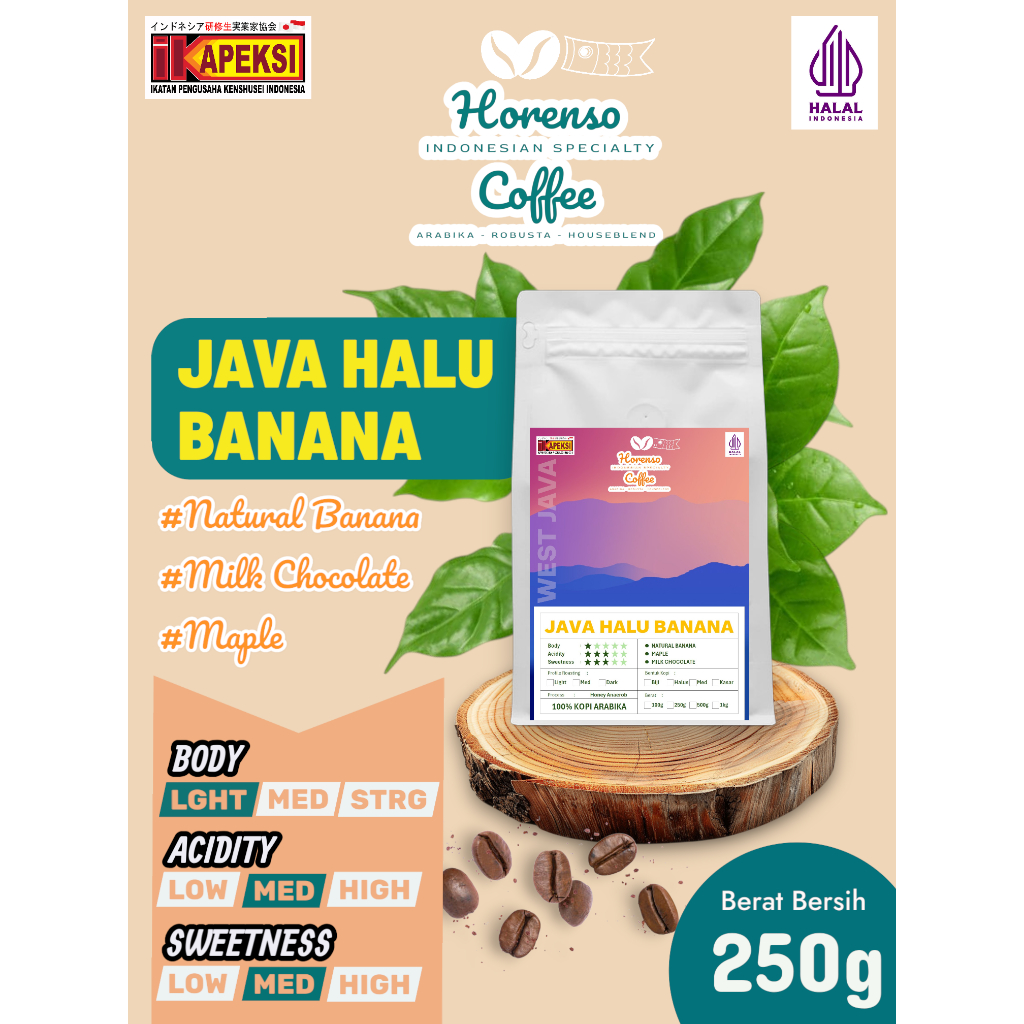 

Kopi Arabika Java Halu Banana