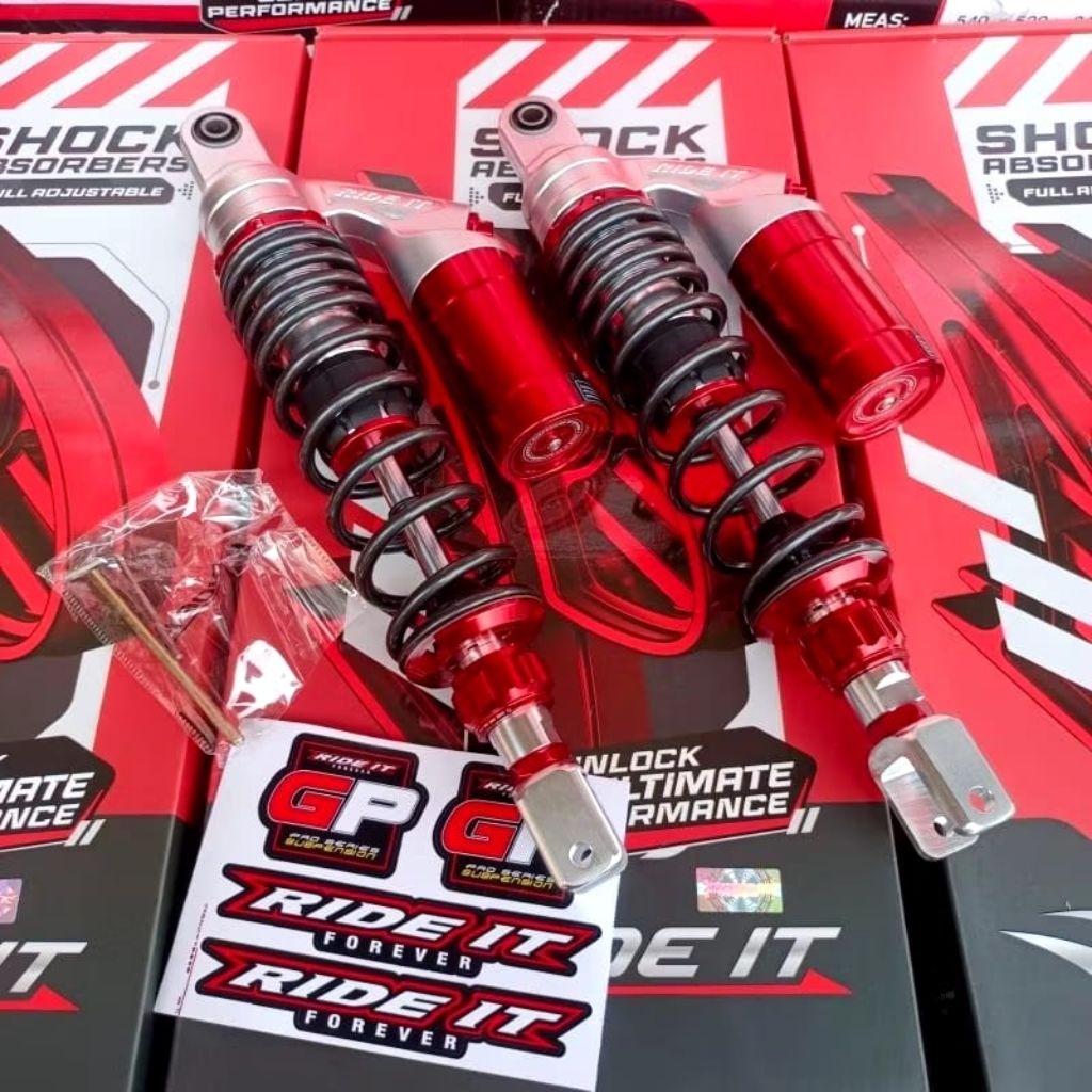 Shockbreaker PCX 160 365mm GP Premium Ride it Double klik singgle click shock belakang matic double 