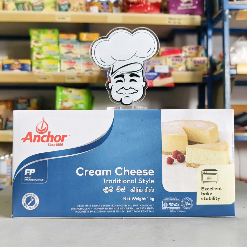 Anchor Cream Cheese 1Kg / Anchor Creamcheese 1Kg / Anchor Cream Cheese Traditional Style 1Kg