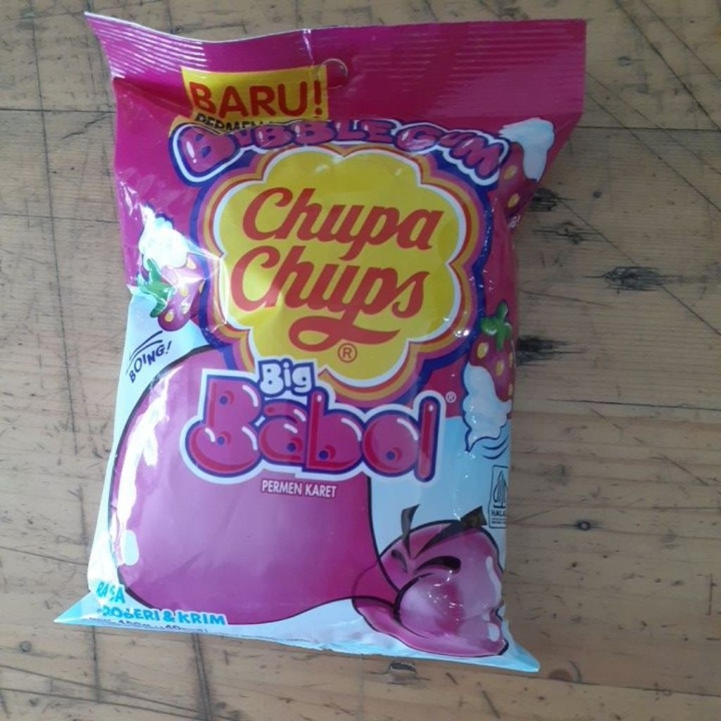 

CHUPA CHUPS BIG BABOL RASA STRAWBERRY & KRIM ISI 40 152GR