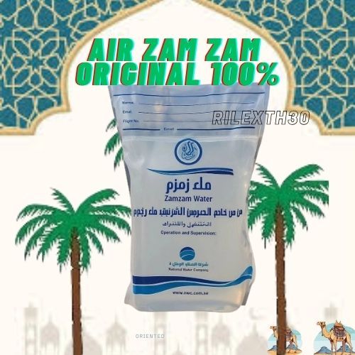 

Air Zam-zam 5L Original 100% / air zam zam asli jergen oleh oleh haji dan umroh