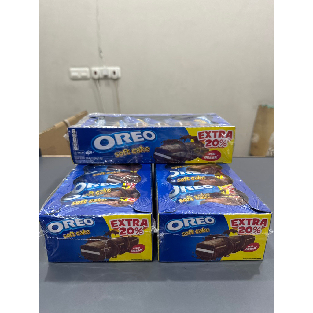 

OREO SOFT CAKE EXTRA 20% HARGA PER PAK ISI 12 PCS