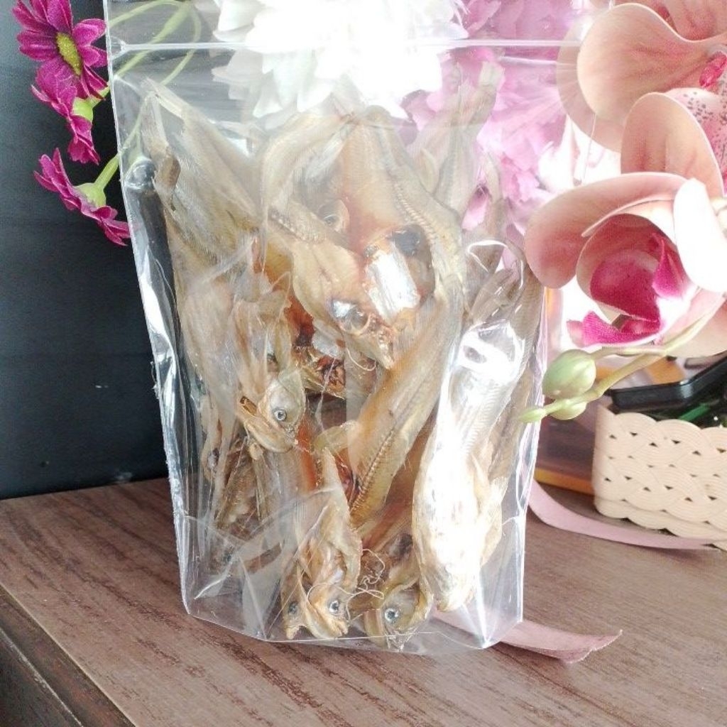 ikan kering lais ( hambar tidak terlalu asin )