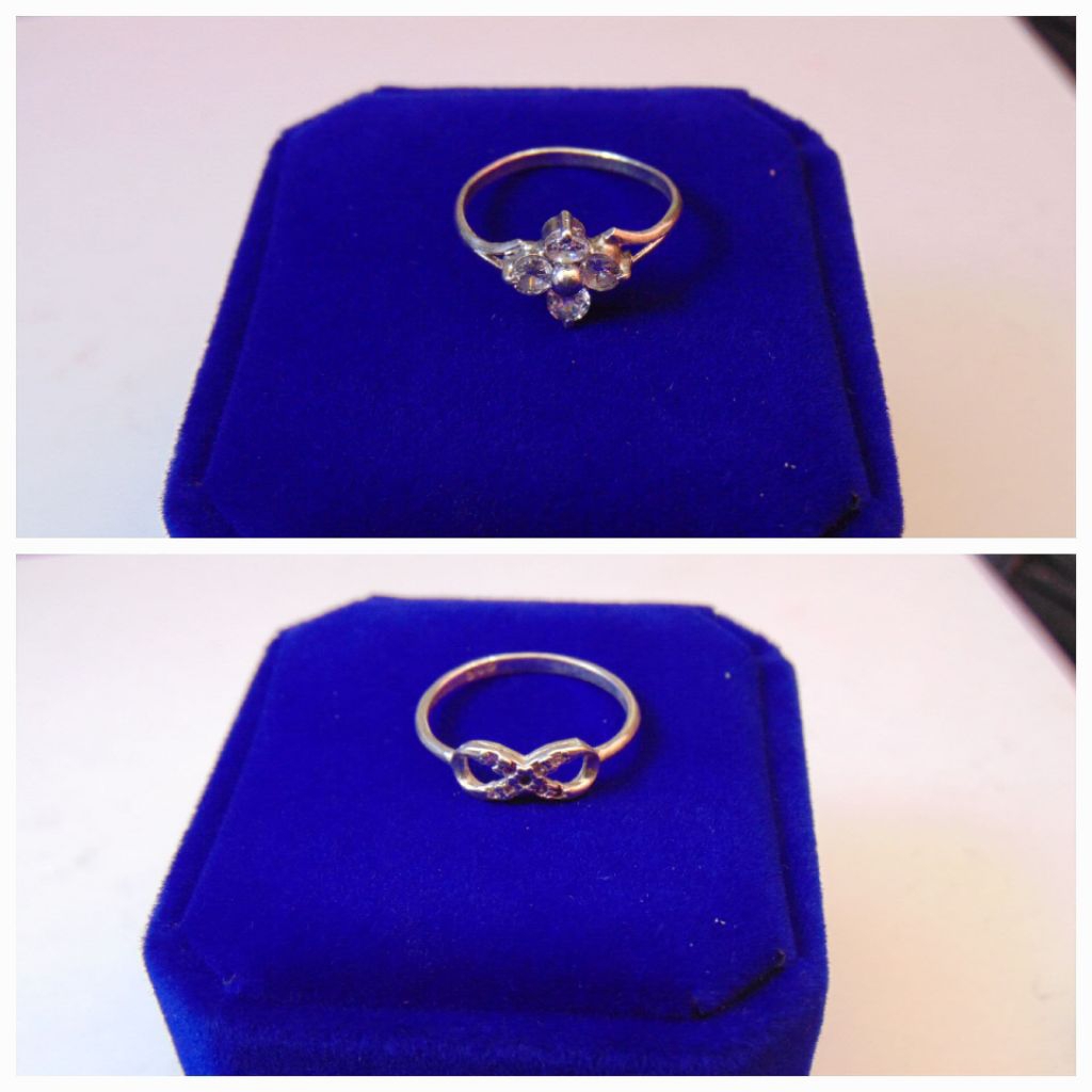 Cincin Wanita Dewasa Perak Asli 925/Cincin Permata Bunga/Cincin Perak Infinity Model Cincin Elegan/L