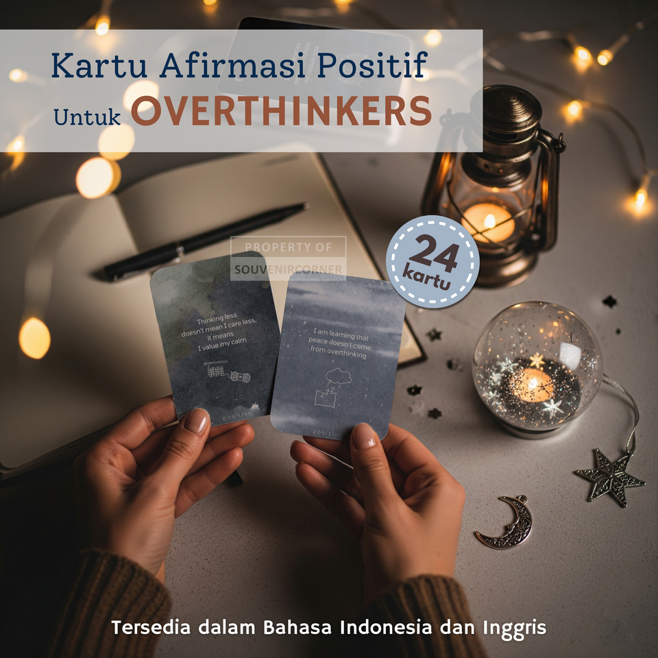 Kartu Motivasi | Kartu Afirmasi Positif | Positive Affirmation Cards | OVERTHINKING SERIES