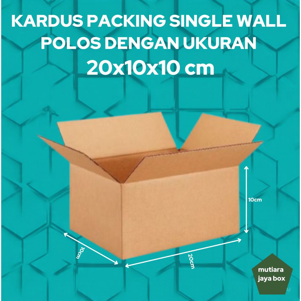 

KARDUS PACKING 20x10x10cm SINGEL WALL POLOS