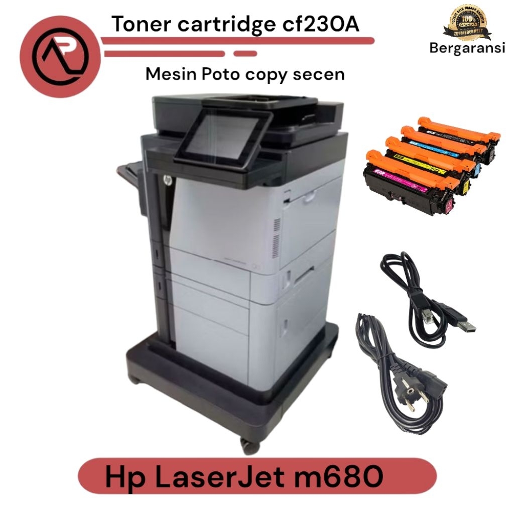 printer hp LaserJet m680 warna multifungsi bekas bergaransi