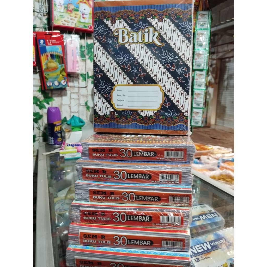 

(1 pak) BUKU TULIS SEMAR BATIK ISI 30 LEMBAR