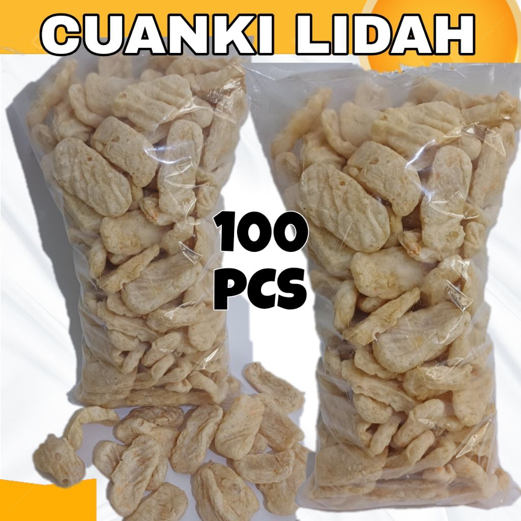 

100 PCS CUANKI LIDAH KUALITAS TERBAIK ANEKA toping boci seblak BASO ACI