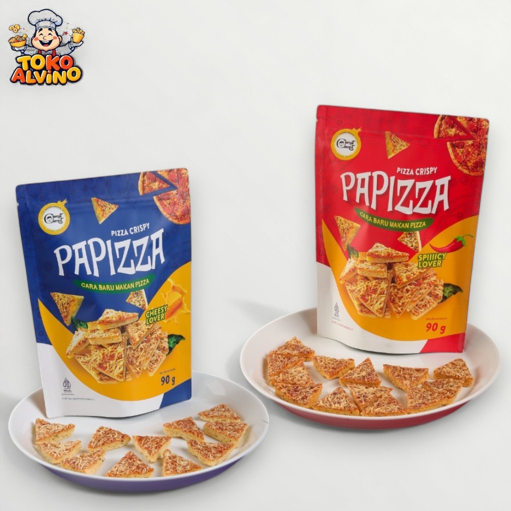 

PAPIZZA CHEESE DAN SPICY 90GR | NGE-PIZZA GAK PAKE RIBET, PILIH LEVEL NIKMATMU!