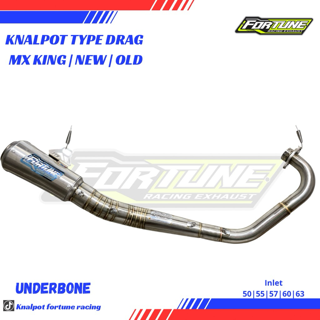 Knalpot racing MX king mx new mx old type drag original fortune racing