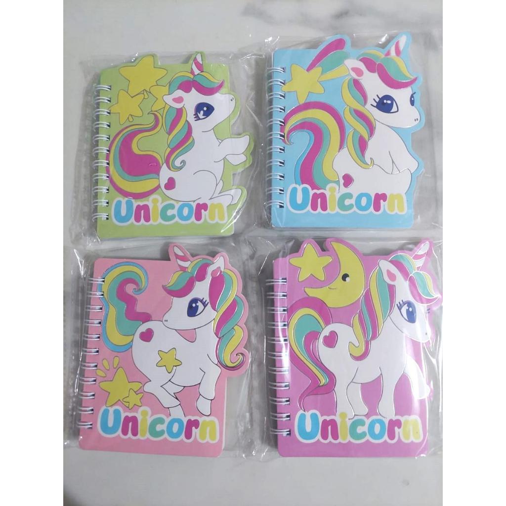 

Kiddypicks - Notebook Ring / Memo Mini Karakter Unicorn