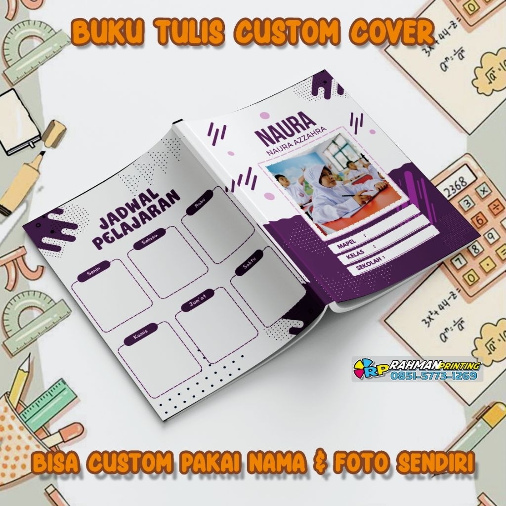 

Buku Tulis Custom Cover dan isi (SAMPIT)