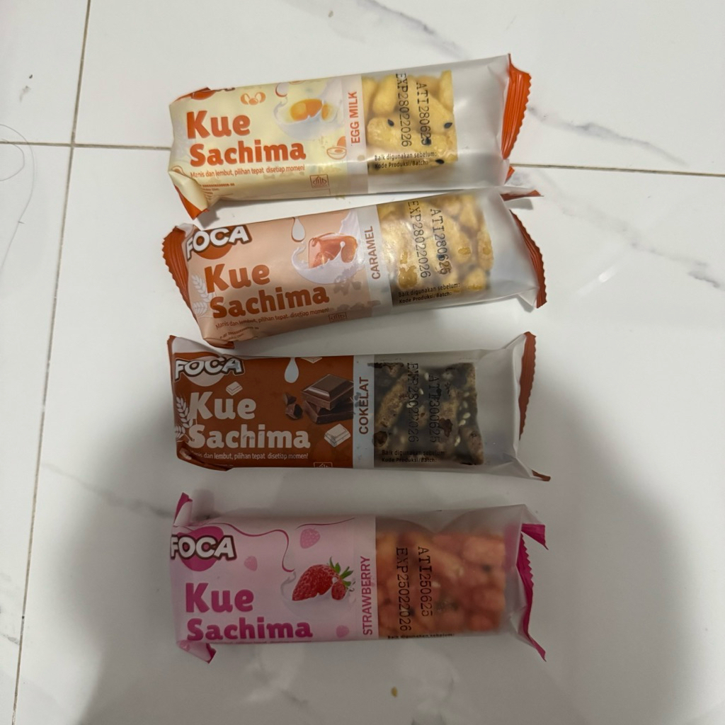 

{Free entong} [Bunding 5&10] FOCA Kue sachiman ala china 4 varian rasa Snack Food Cemilan