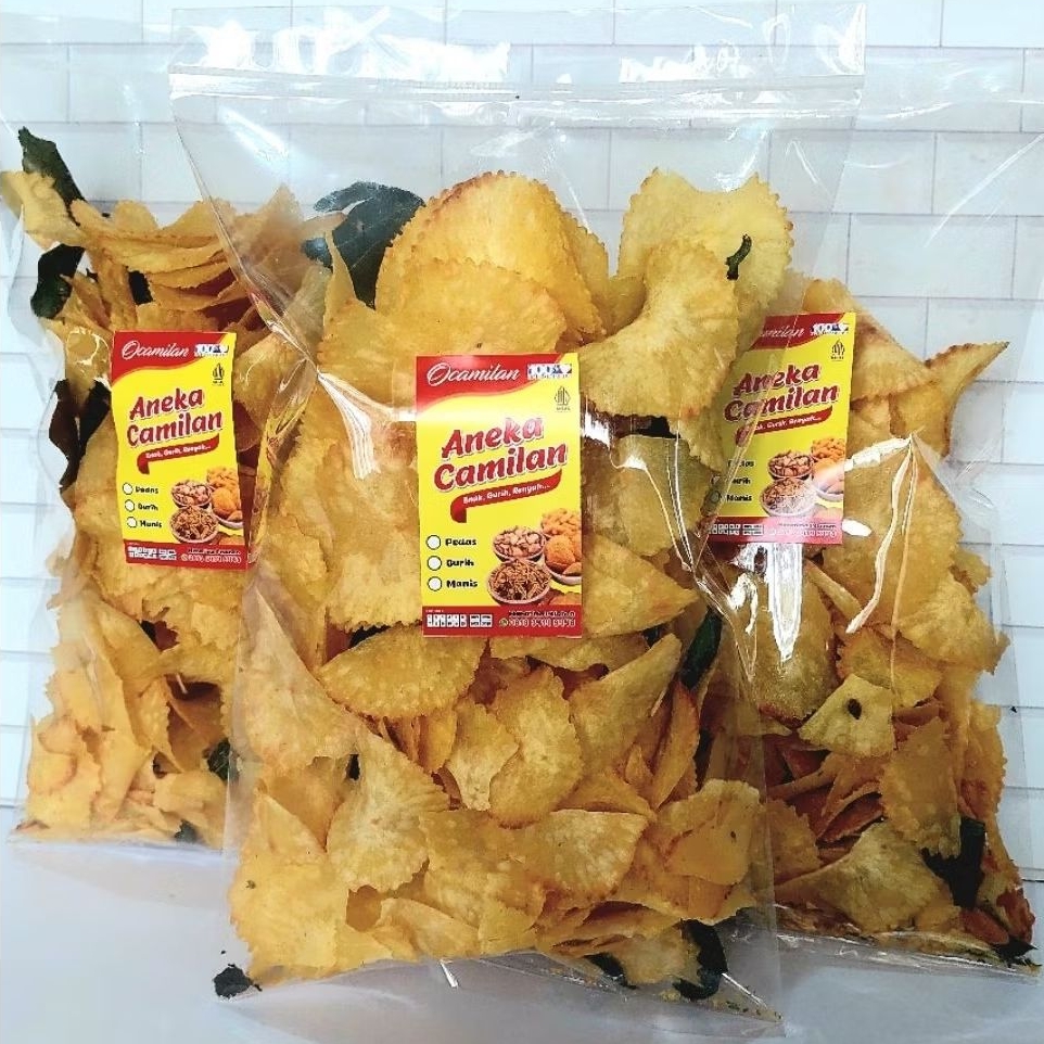 

KERIPIK SINGKONG ASIN DAUN JERUK PURUT 170 GRAM