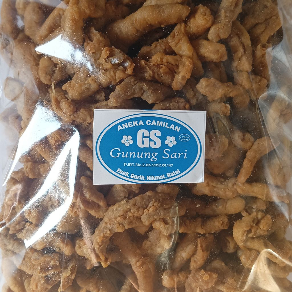 

Keripik Usus Krispy Gurih 500g