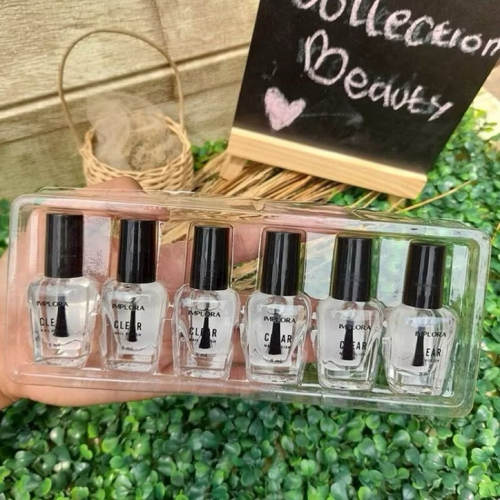 ( RB99 ) KUTEK IMPLORA CLEAR BPOM CAT KUKU NON PEEL OFF