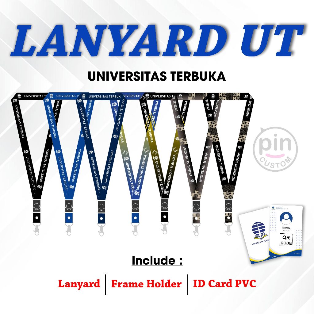 

Lanyard Universitas Terbuka with FREE Frame/Holder/E-KTM Universitas Terbuka