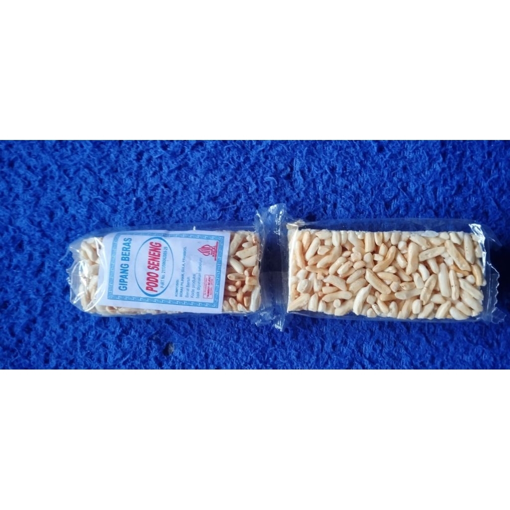 

gipang / jipang jajan jadul dari beras manis Podo seneng jajan legendaris beras ketan Snack manis
