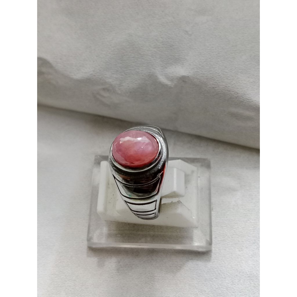 cincin batu ruby ring titanium super