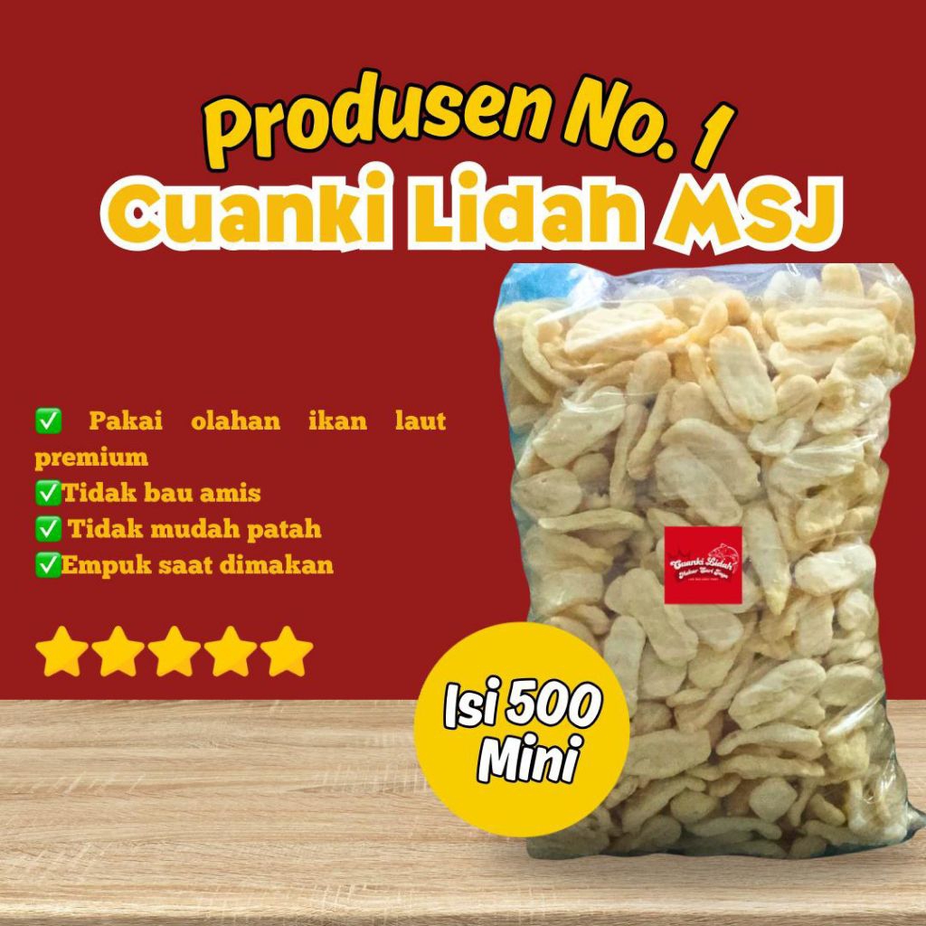 

Cuanki Lidah Mini isi 500 enak dan gurih MSJ