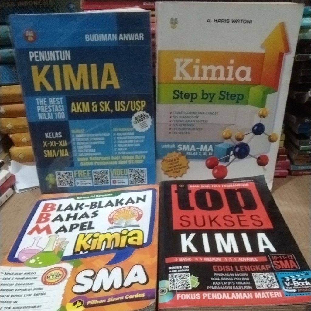 BUKU BEKAS SOAL2 KIMIA UNTUK SMA KELAS 10,11,12