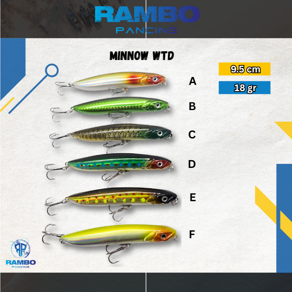 RAMBO LURE LONG CASTING PENCIL LURE (W T D) 9,5 CM | 18 GRAM