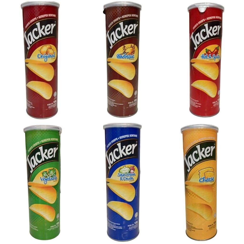

Jacker Potato Crisps 100gr / Keripik Kentang / Cemilan / Makanan Ringan / Snack Kentang