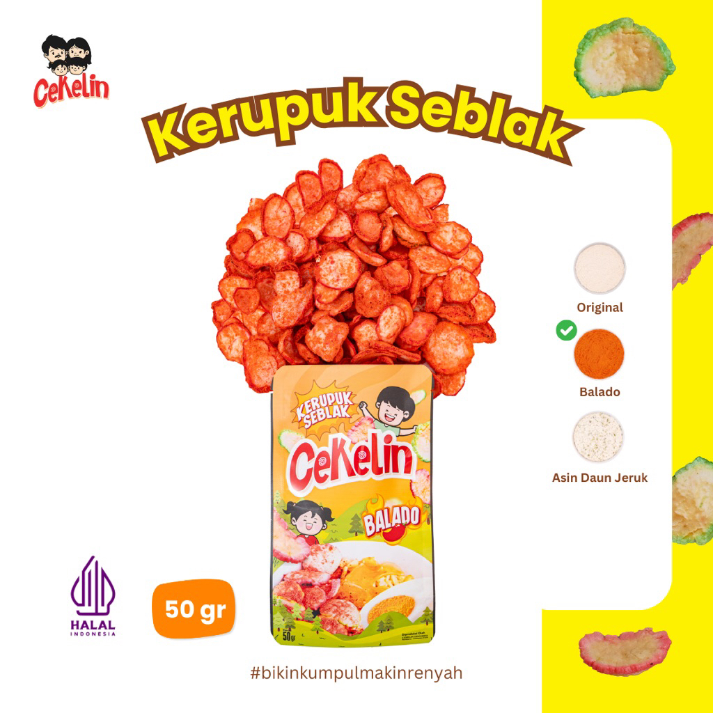 

Cemilan Cekelin Kerupuk Seblak