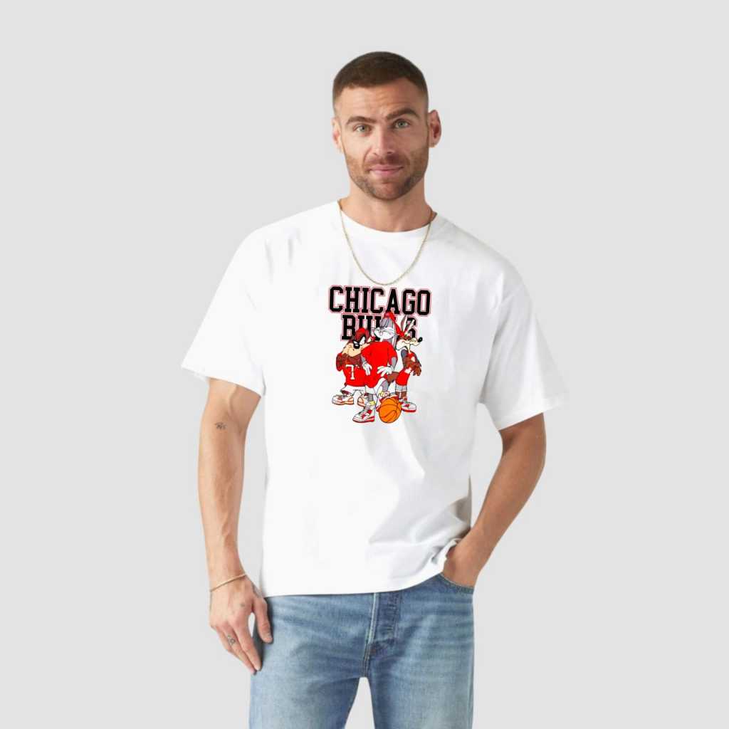Kaos Distro Unisex Chicago Bulls Keren Kualitas Premium Cotton Combed 30s | Kaos Chicago Bulls | Kao
