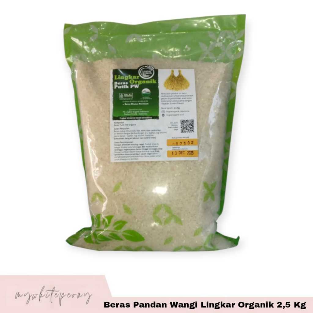 

Beras Organik Pandan Wangi Lingkar Organik Kemasan 2.5 Kg
