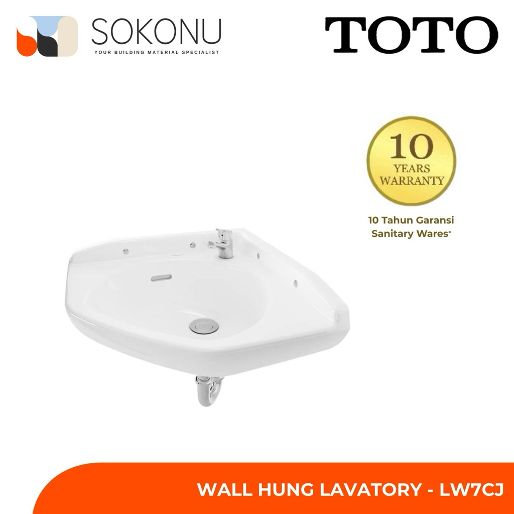 TOTO Wall Hung Lavatory - LW 7 CJ