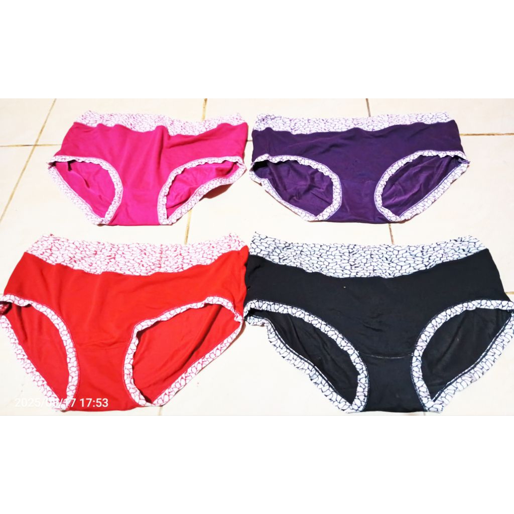 celana Dalam wanita motif batik bahan satin kaos