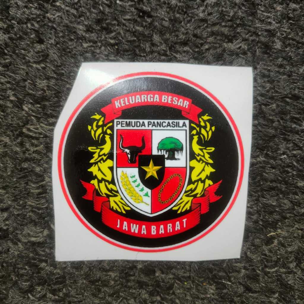 

Stiker Pemuda Pancasila Jabar 8x8cm/PP Jawa Barat