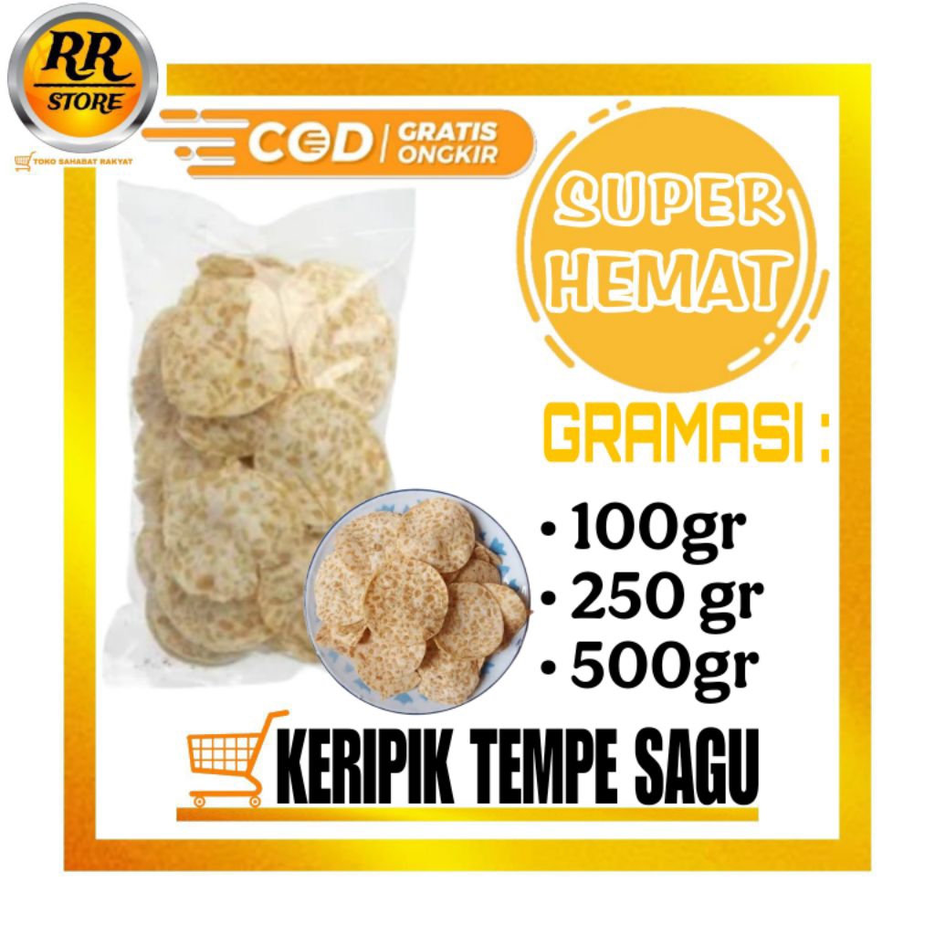 

Keripik Tempe Sagu 100gr | 250gr | 500gr