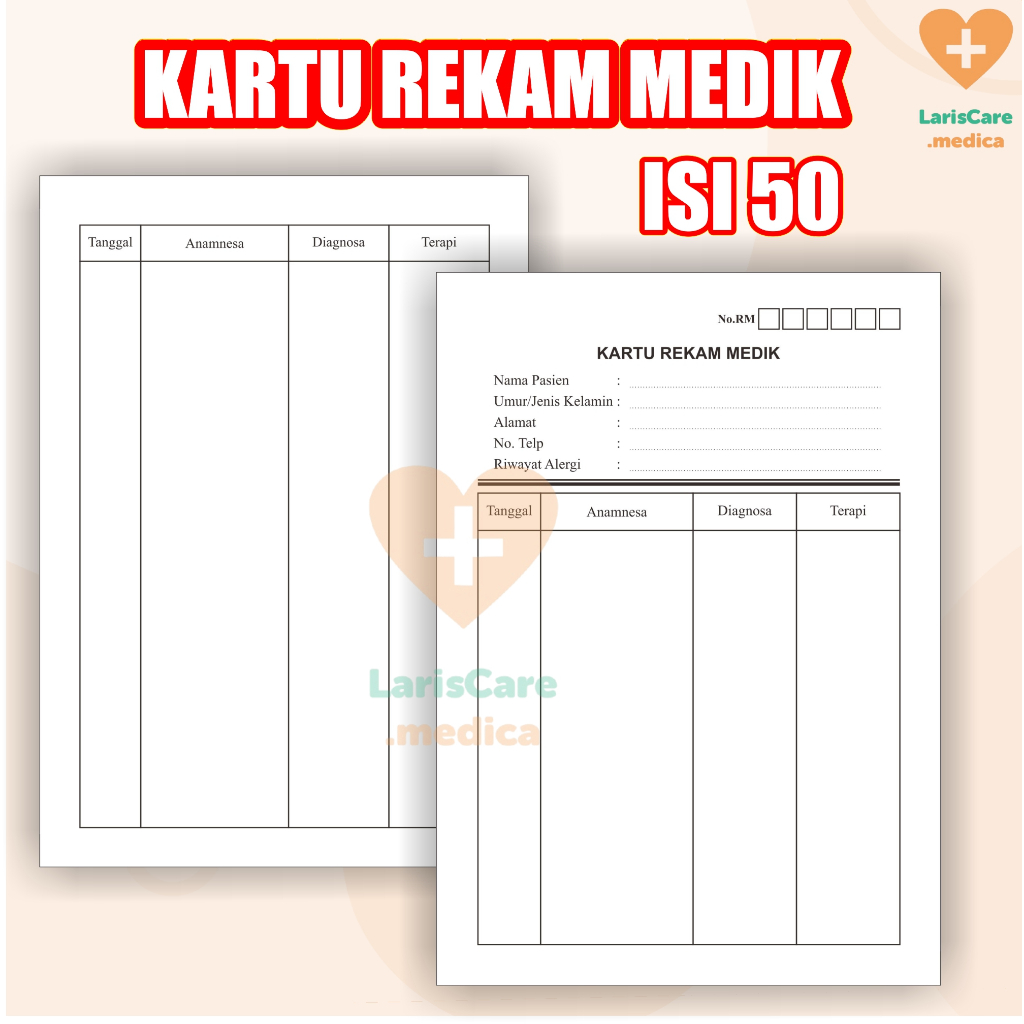

Cetak Kartu Rekam M3dis/Kartu Ber0bat/Kartu Pasi3n Ukuran 1/2 F4/15x21 cm