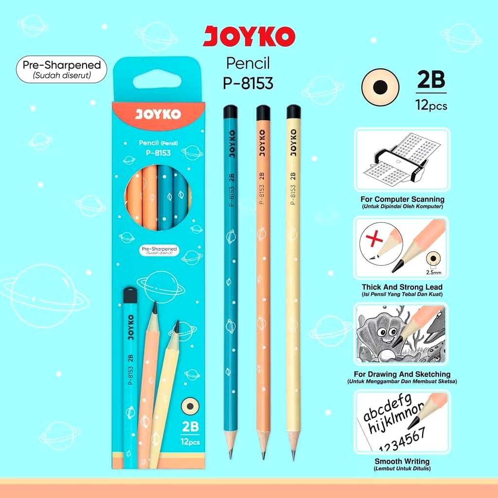 

Joyko Pencil P-8153 2B(LSN)